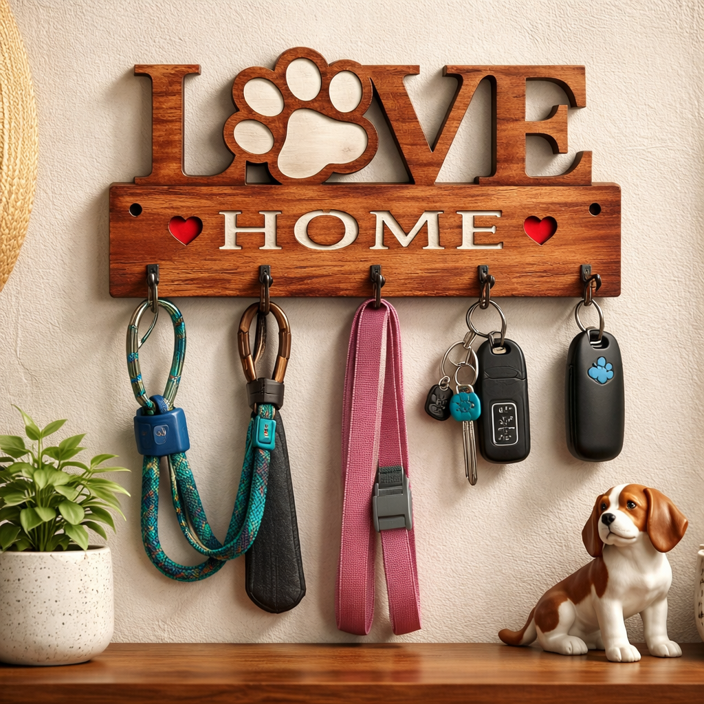 Puppy Paw Love - Key Chain Holder