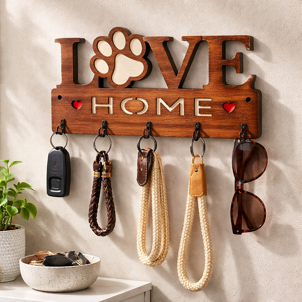 Puppy Paw Love - Key Chain Holder