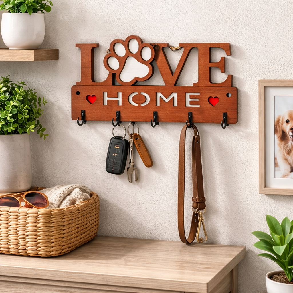 Puppy Paw Love - Key Chain Holder