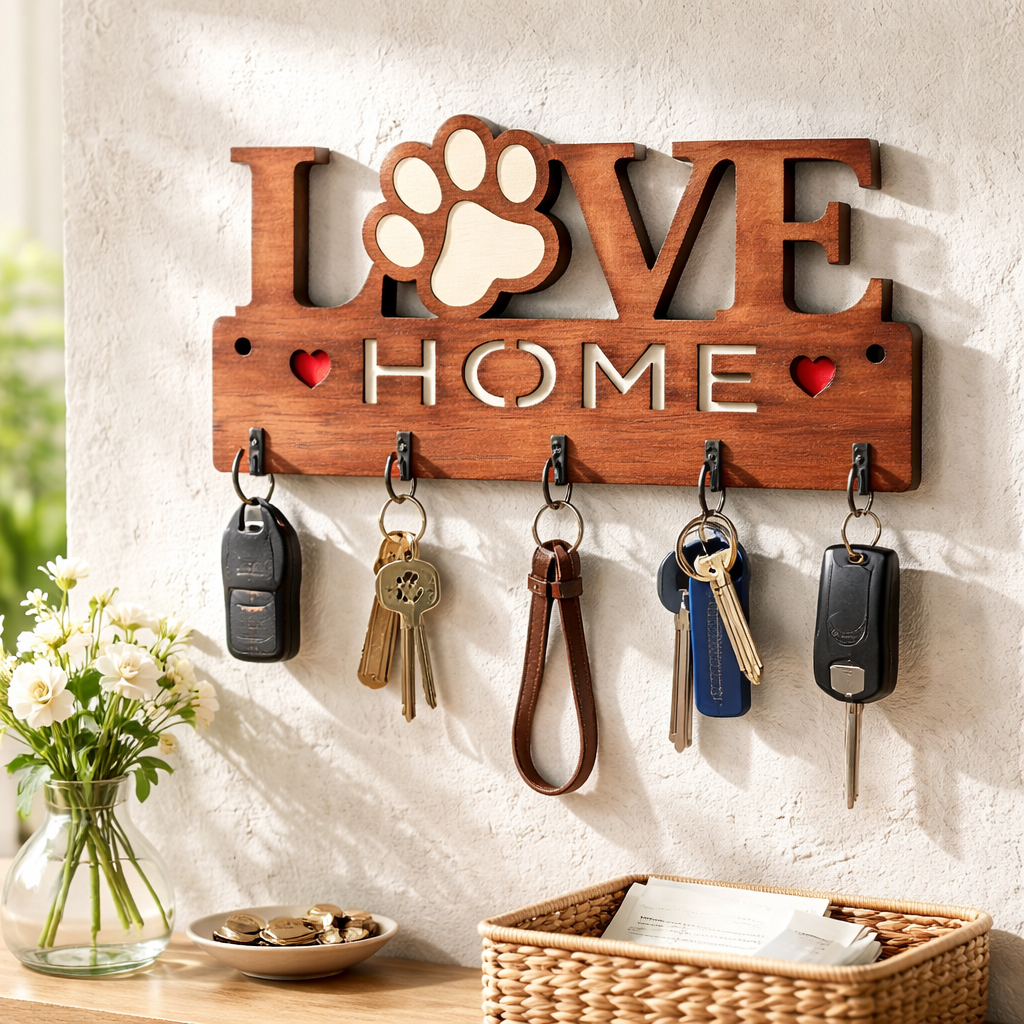 Puppy Paw Love - Key Chain Holder