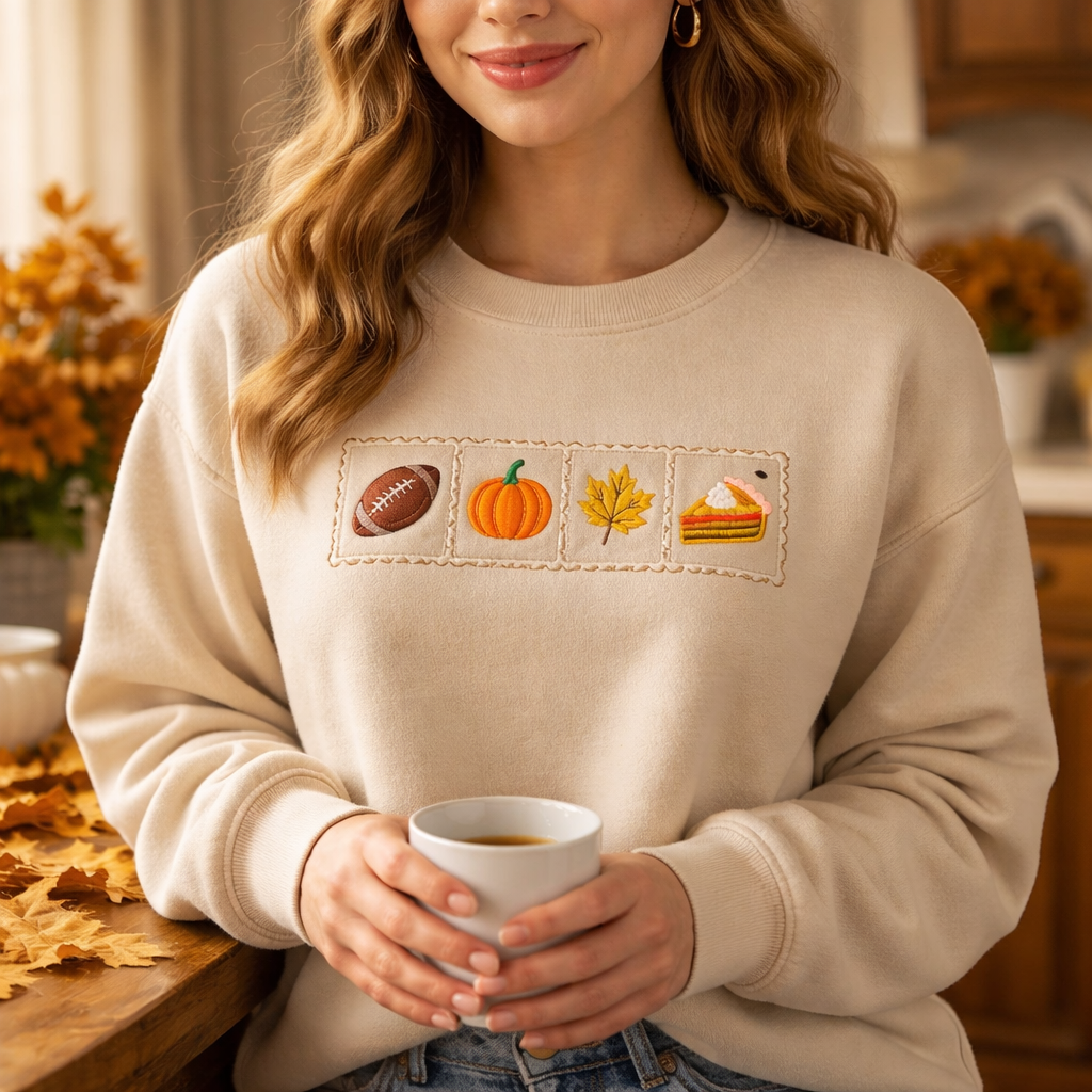 Fall- Crewneck Adult Embroidery