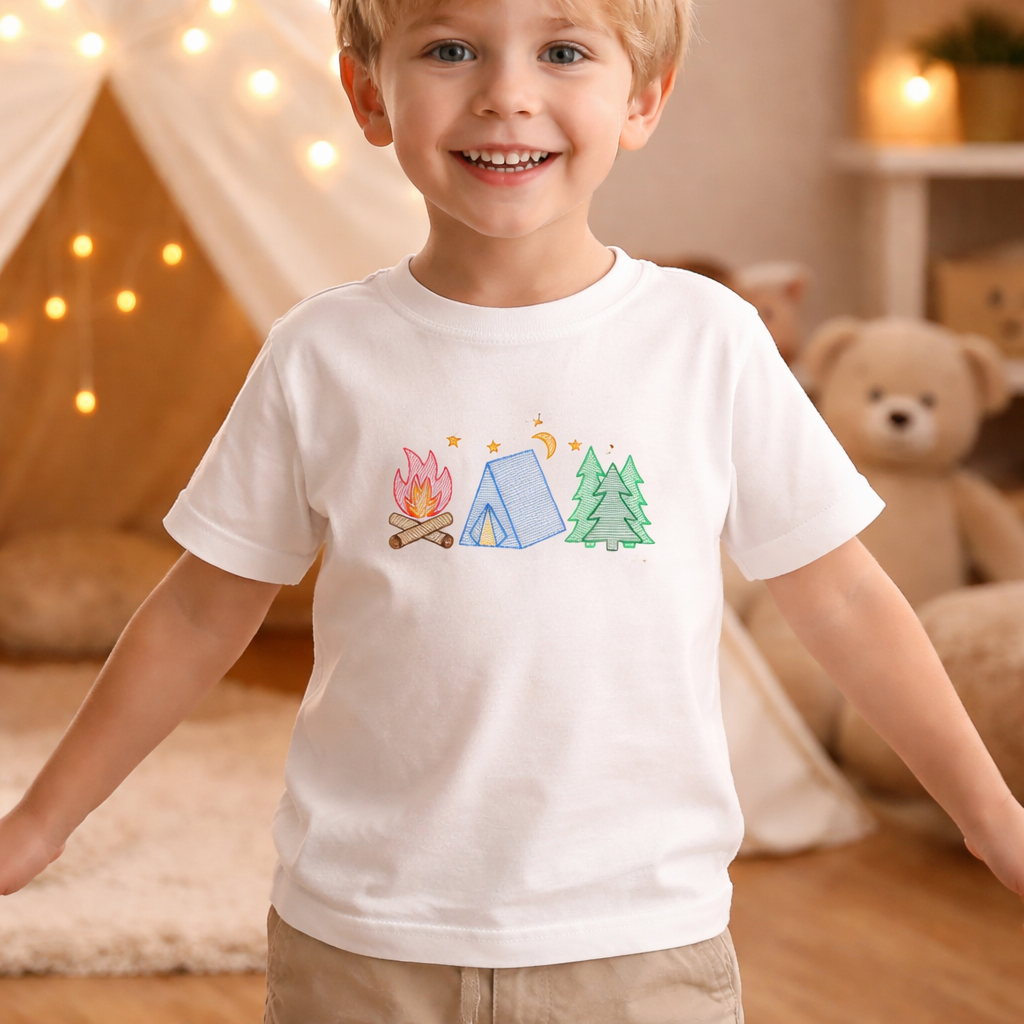 Camping - Kids Embroidery