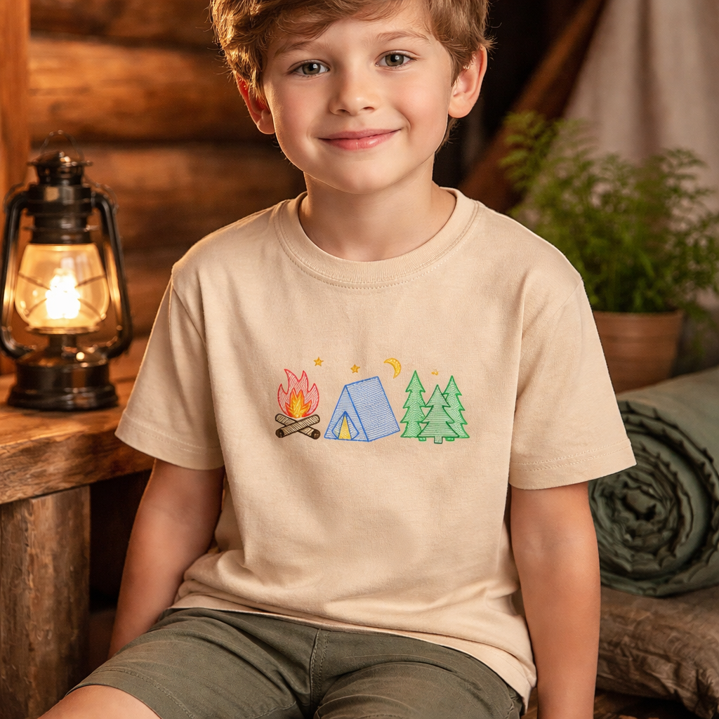 Camping - Kids Embroidery