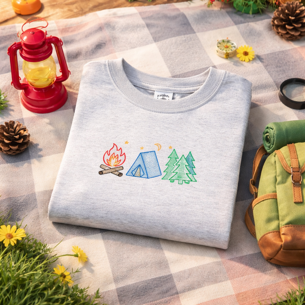 Camping - Kids Embroidery