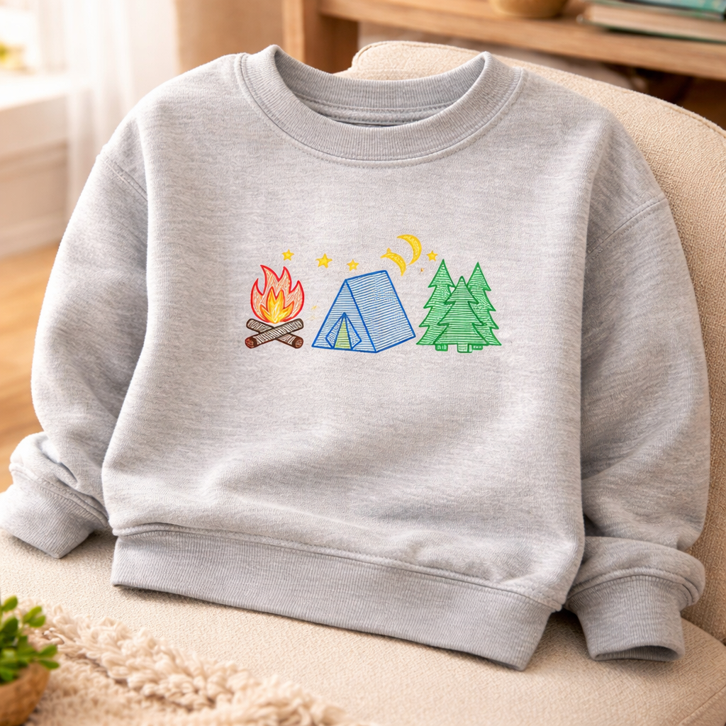 Camping - Kids Embroidery
