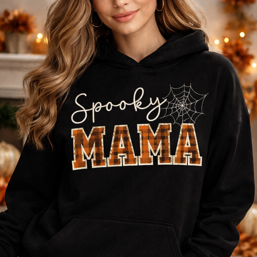 Spooky Mama - Crewneck Adult Embroidery