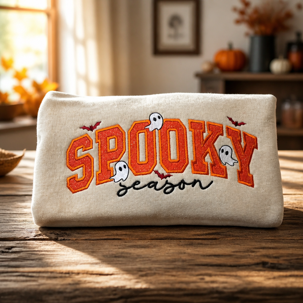 Spooky Season - Crewneck Adult Embroidery