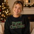 Merry Christmas 3D Puff - Crewneck Adult Embroidery