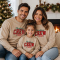 Christmas Crew Embroidered Family Crewneck Sweatshirt - Crewneck Adult Embroidery