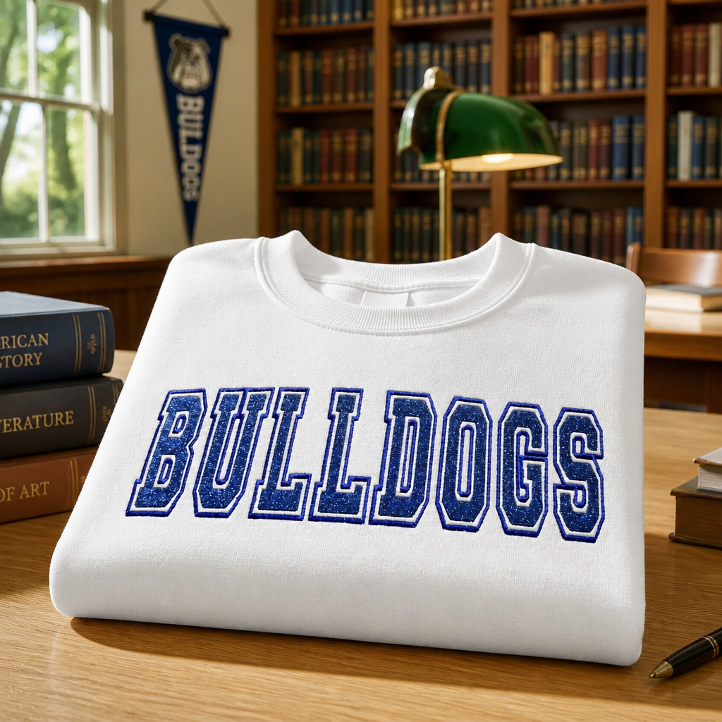 Youth Bulldogs Embroidered  Spirit Wear- Kids Embroidery