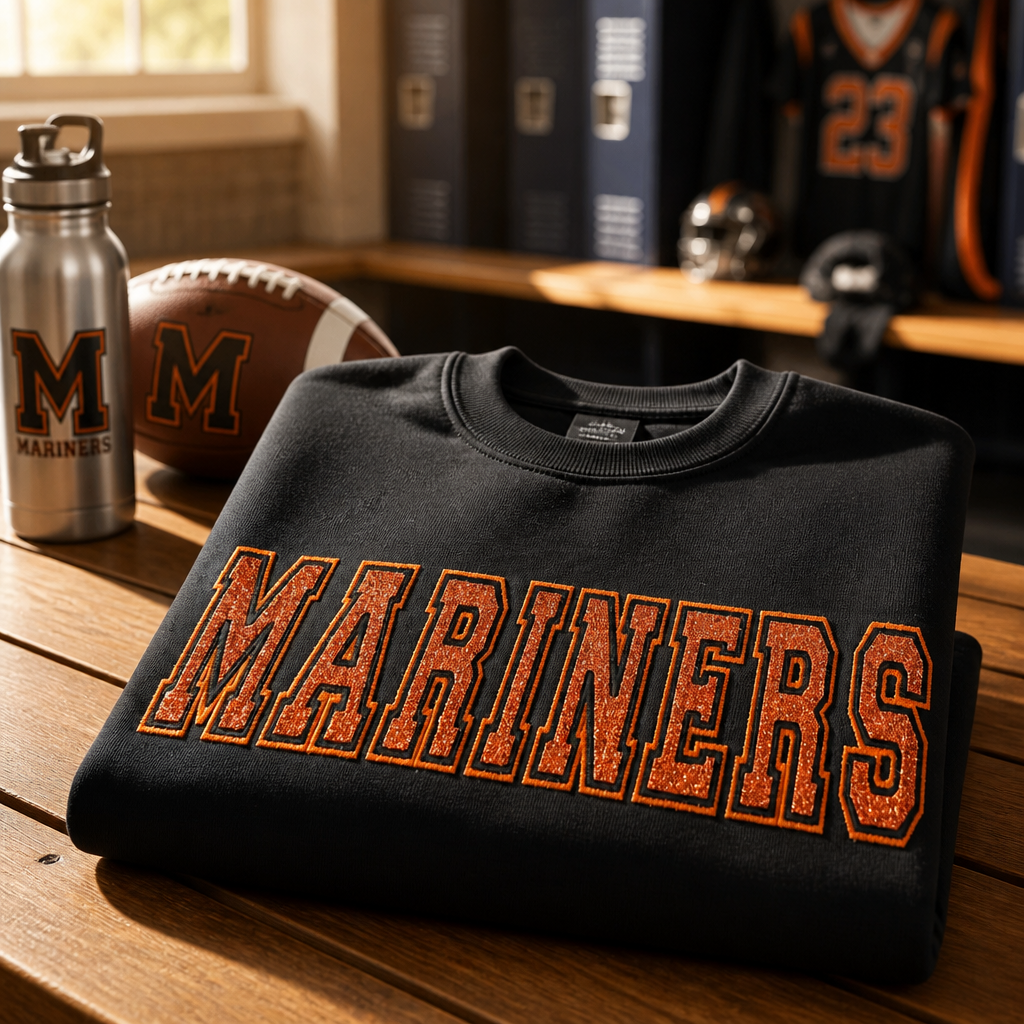 Youth Mariners Embroidered Spirit Wear- Kids Embroidery
