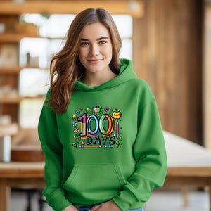 School - 100 Days Of School Youth Crewneck / Hoodie