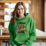 Load image into Gallery viewer, School - I Crushed 100 Days Of School Youth Crewneck / Hoodie
