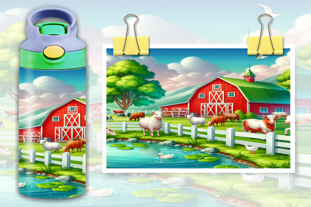 Farm Yard 12oz - Kids Sippy Digital Download