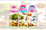 Load image into Gallery viewer, Giraffe With Sunflowers Kids 12oz Sippy - Digital Download
