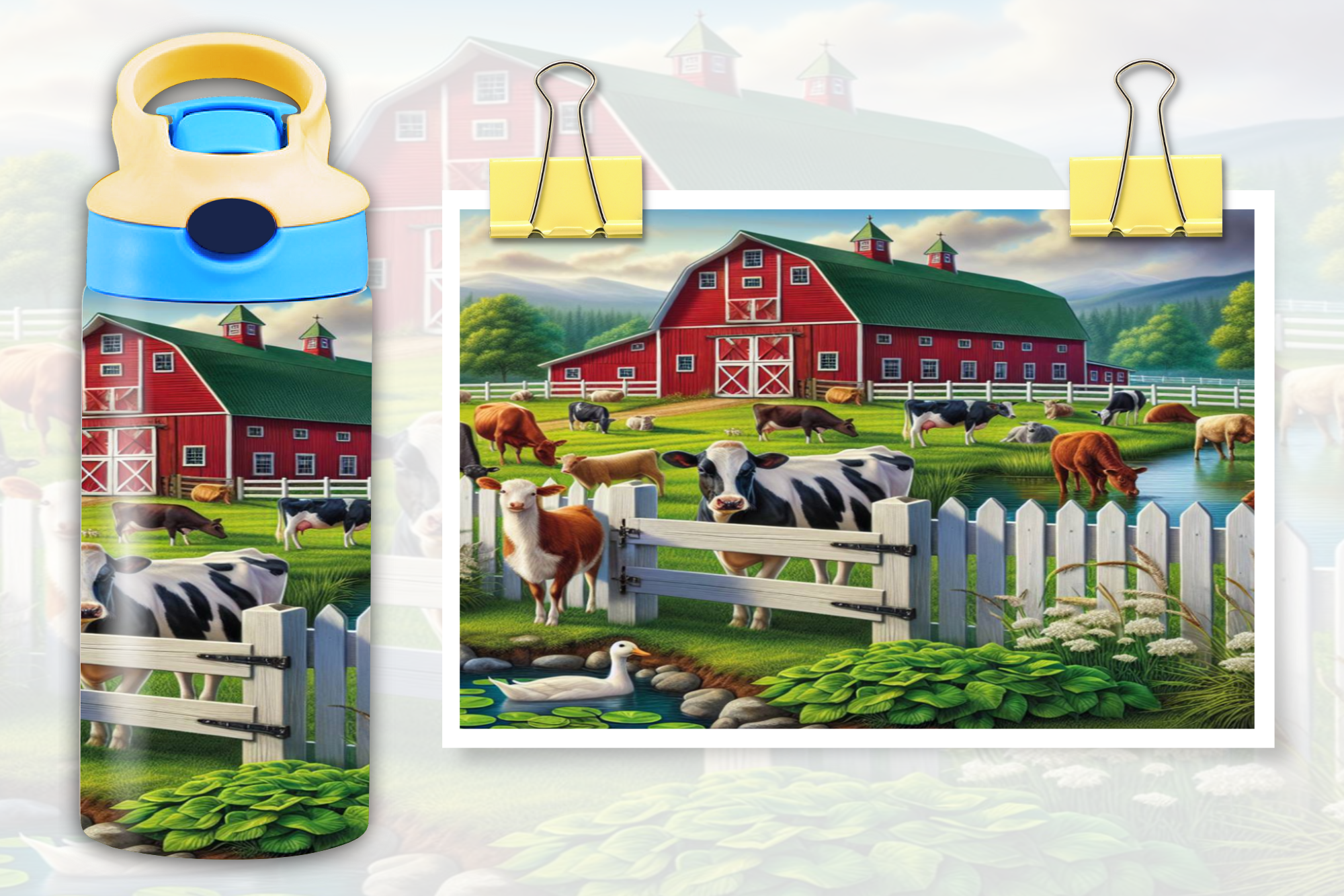 Farm Yard Kids 12oz Sippy - Digital Download