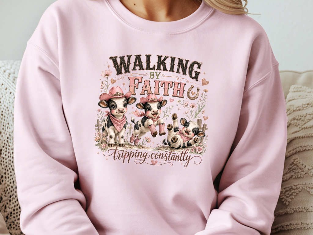 Walking By Faith Pink - Youth/Adult Direct To Film Transfer