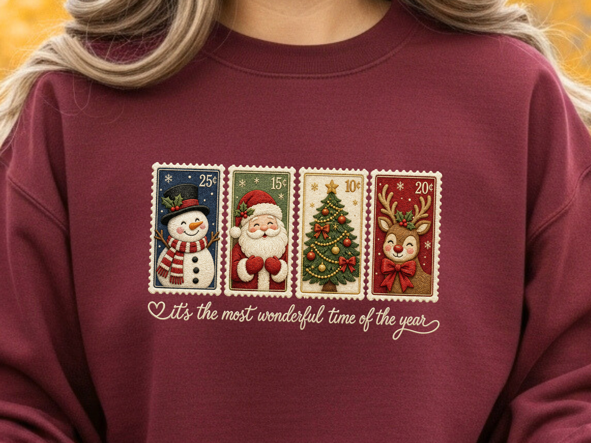 Most Wonderful Time of the Year Christmas Stamp - Youth/Adult Direct To Film Transfer