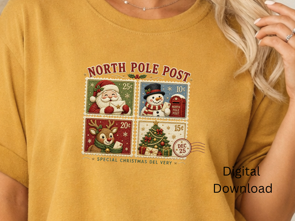 North Pole Post Christmas - PNG Digital Download
