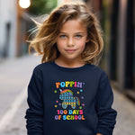 Load image into Gallery viewer, School - Poopin 100 Days Of School Youth Crewneck / Hoodie
