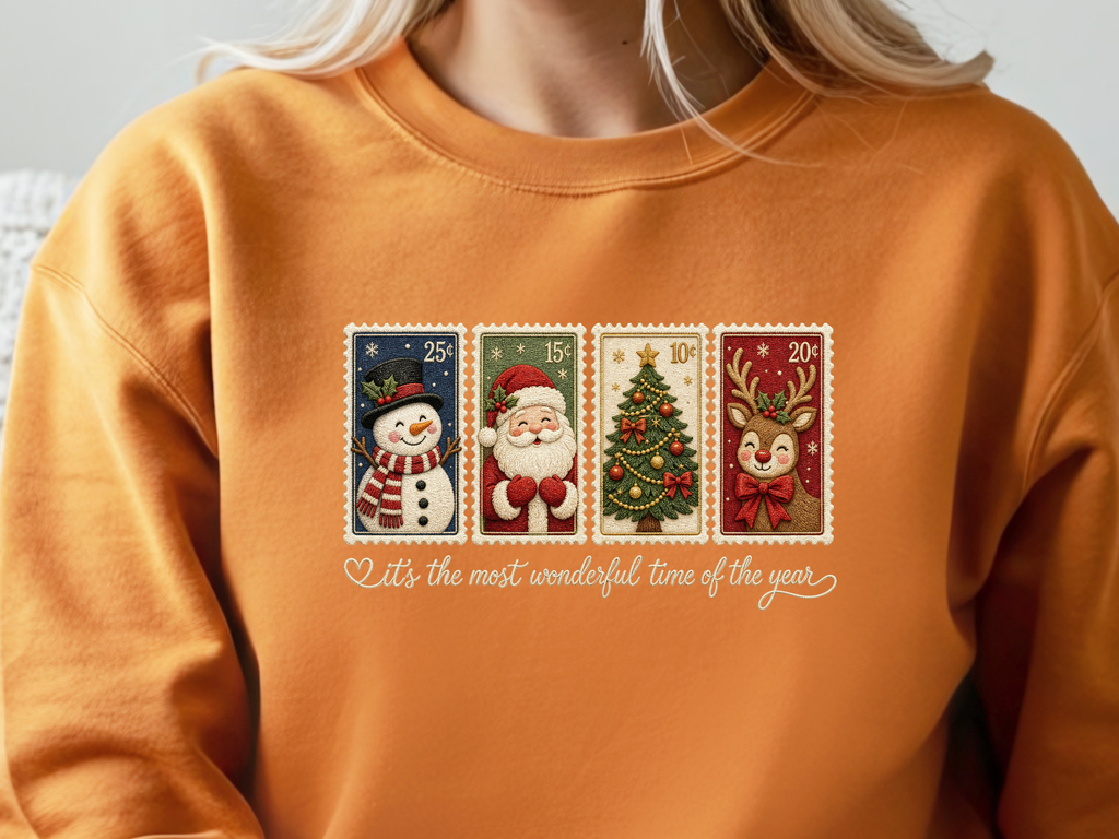 Most Wonderful Time of the Year Christmas Stamp - Youth/Adult Direct To Film Transfer