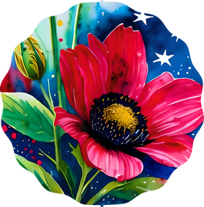 Patriotic Flowers 2 - Wind Spinner