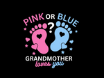 Load image into Gallery viewer, Baby Reveal - Pink Or Blue Grandmother - Direct To Film Transfer
