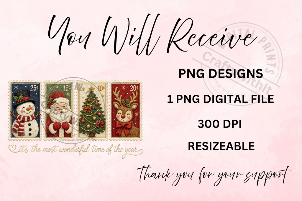 Tangled Up in Christmas Cheer Santa & Snowman - PNG Digital Download