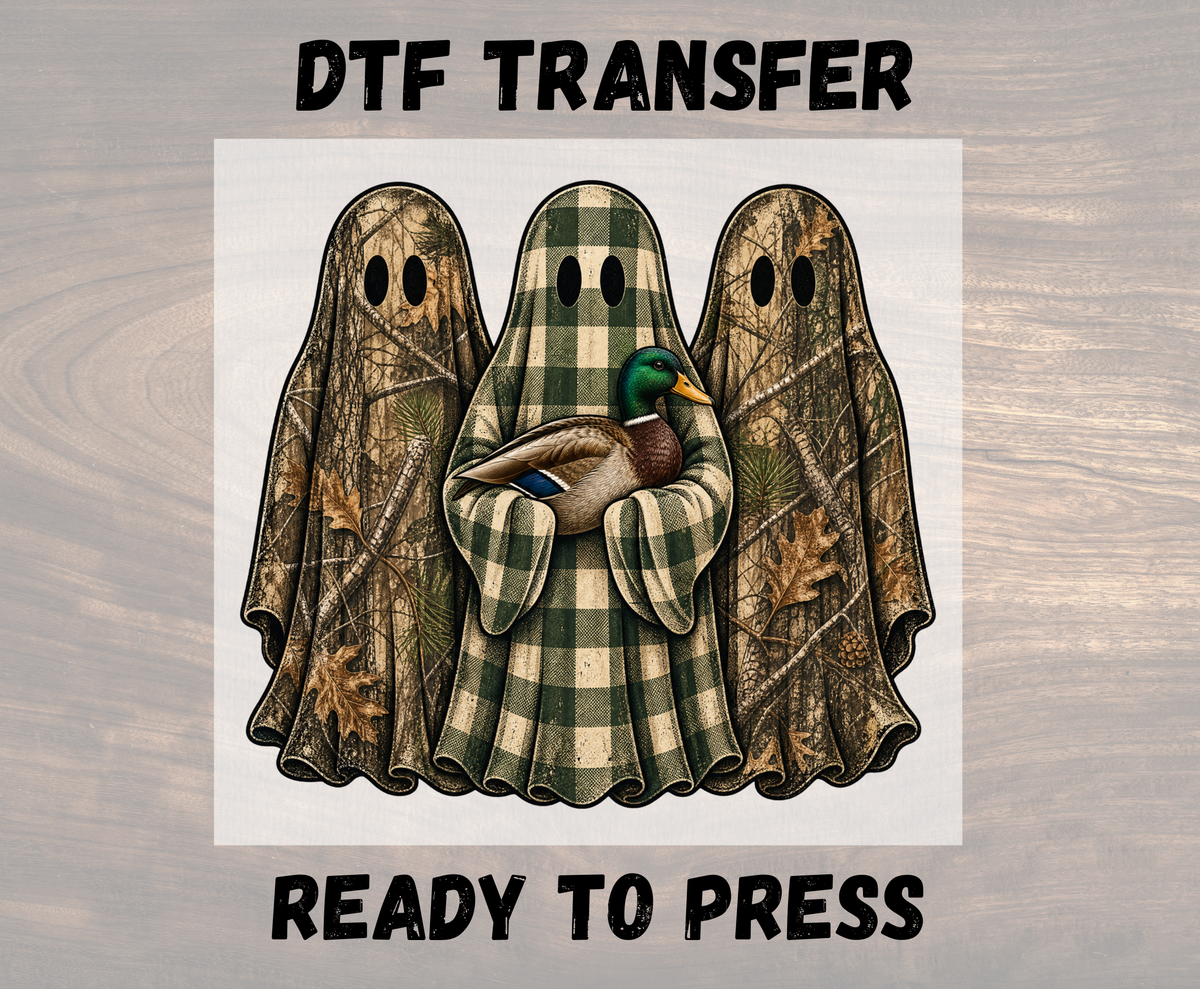 Duck Hunting Ghost DTF Transfer - Youth/Adult Direct To Film Transfer