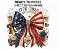 Patriotic Bow 1776-2026 - Youth/Adult Direct To Film Transfer