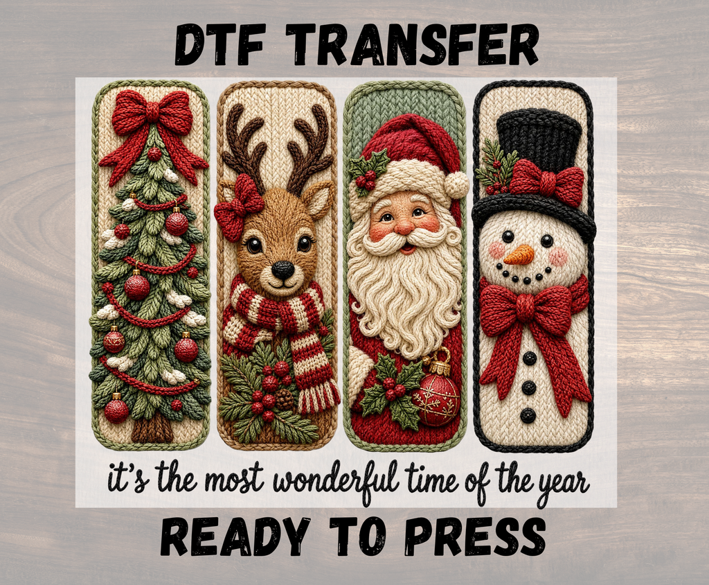 Most Wonderful Time of the Year Christmas DTF Transfer - Youth/Adult Direct To Film Transfer (Copy) (Copy)