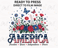 America Butterflies & Flowers  - Adult Direct To Film Transfer
