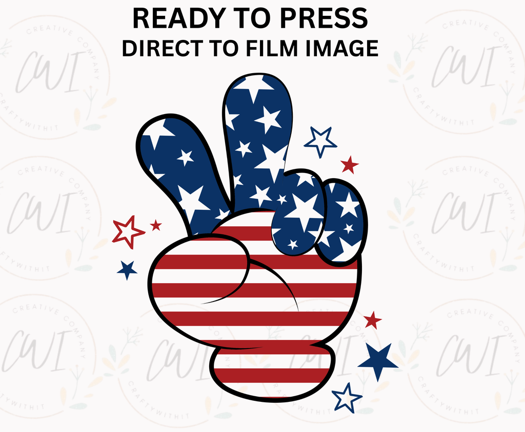 Peace Hand  - Youth Direct To Film Transfer