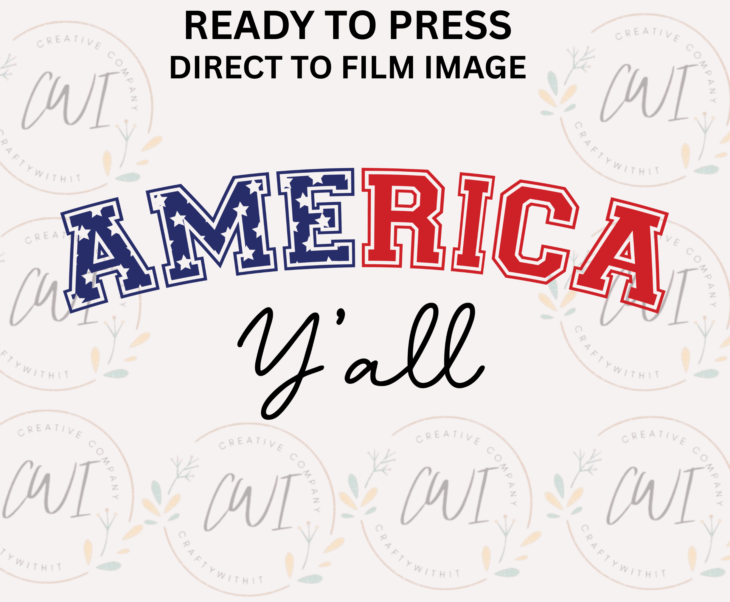 America Y'all - Adult Direct To Film Transfer