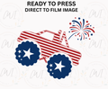 Patriotic Monster Truck - Youth Direct To Film Transfer