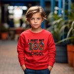 Load image into Gallery viewer, School - I Just Hit 100 Days Of School Youth Crewneck / Hoodie
