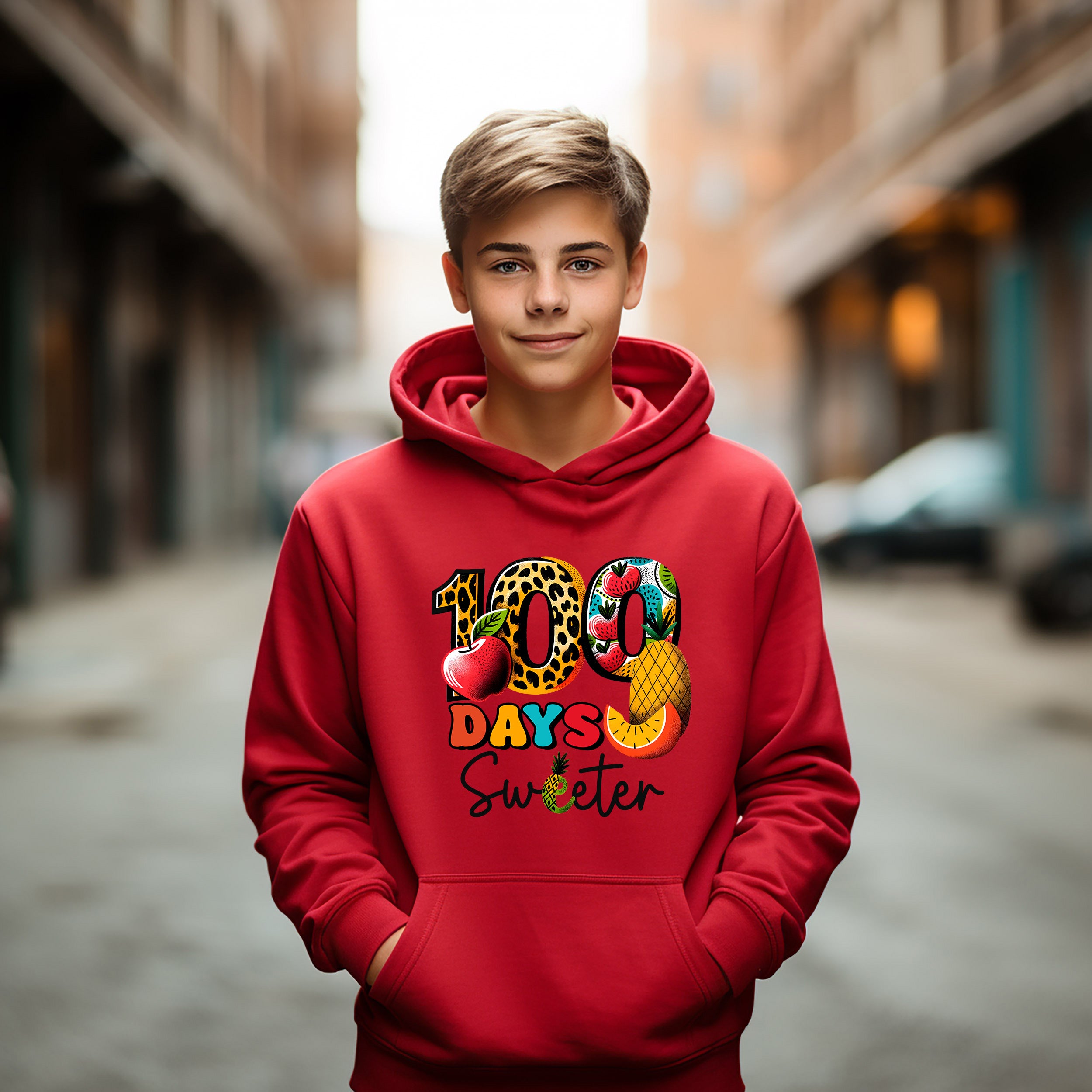 School - 100 Days Of School Youth Crewneck / Hoodie