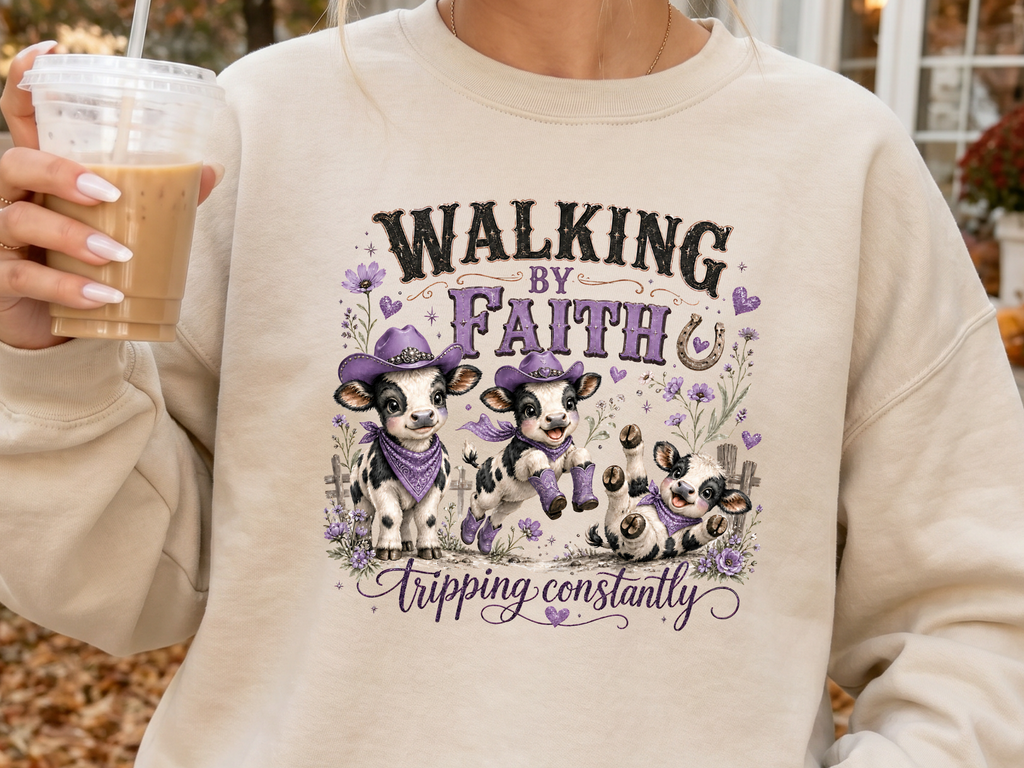 Walking By Faith Purple - Youth/Adult Direct To Film Transfer