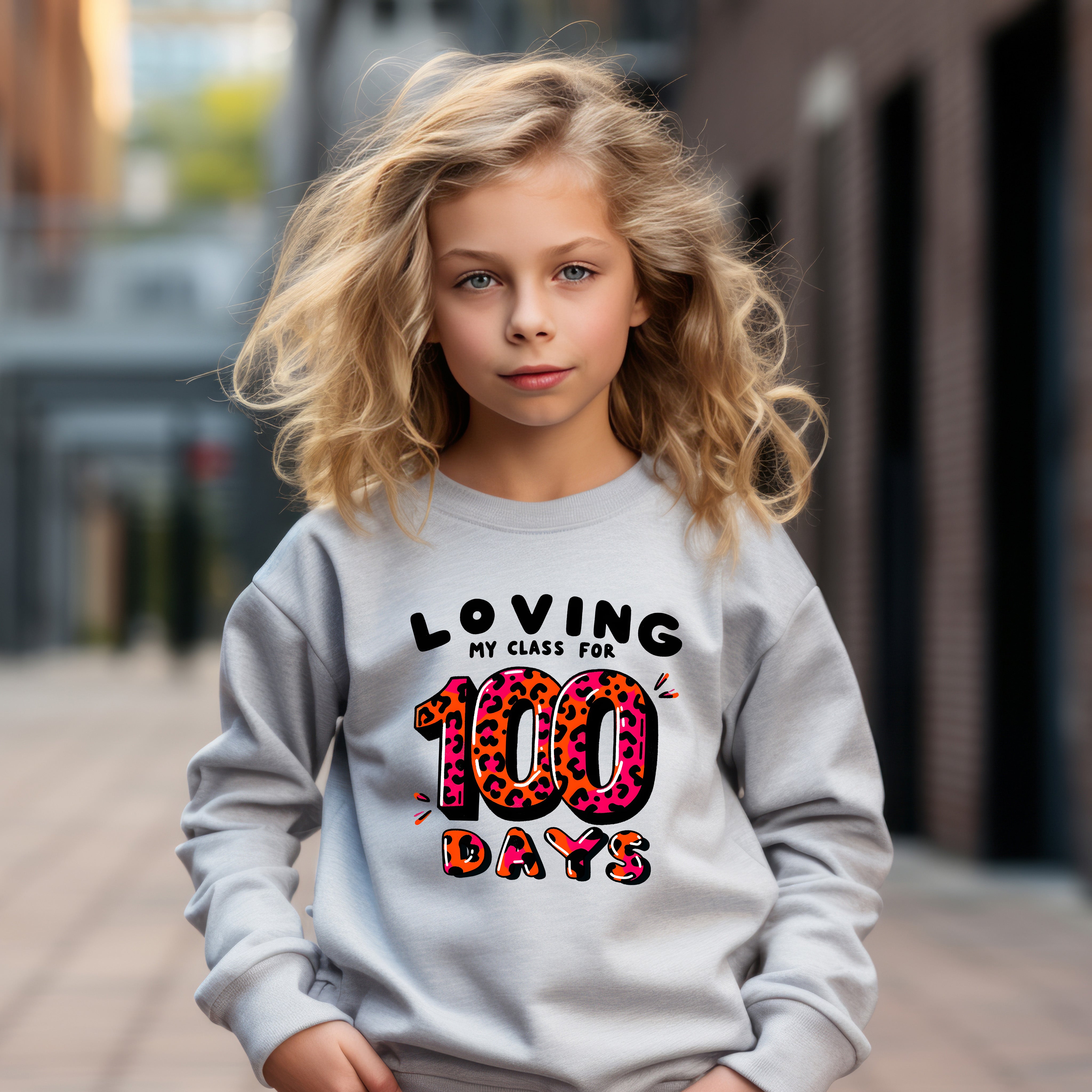 School - Loving My First 100 Days Of School Youth Crewneck / Hoodie