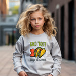 Load image into Gallery viewer, School - Taco Bout  100 Days Of School Youth Crewneck / Hoodie
