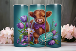 Load image into Gallery viewer, Highland Cow Easter Tumbler
