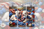 Load image into Gallery viewer, Goat Patriotic Tumbler
