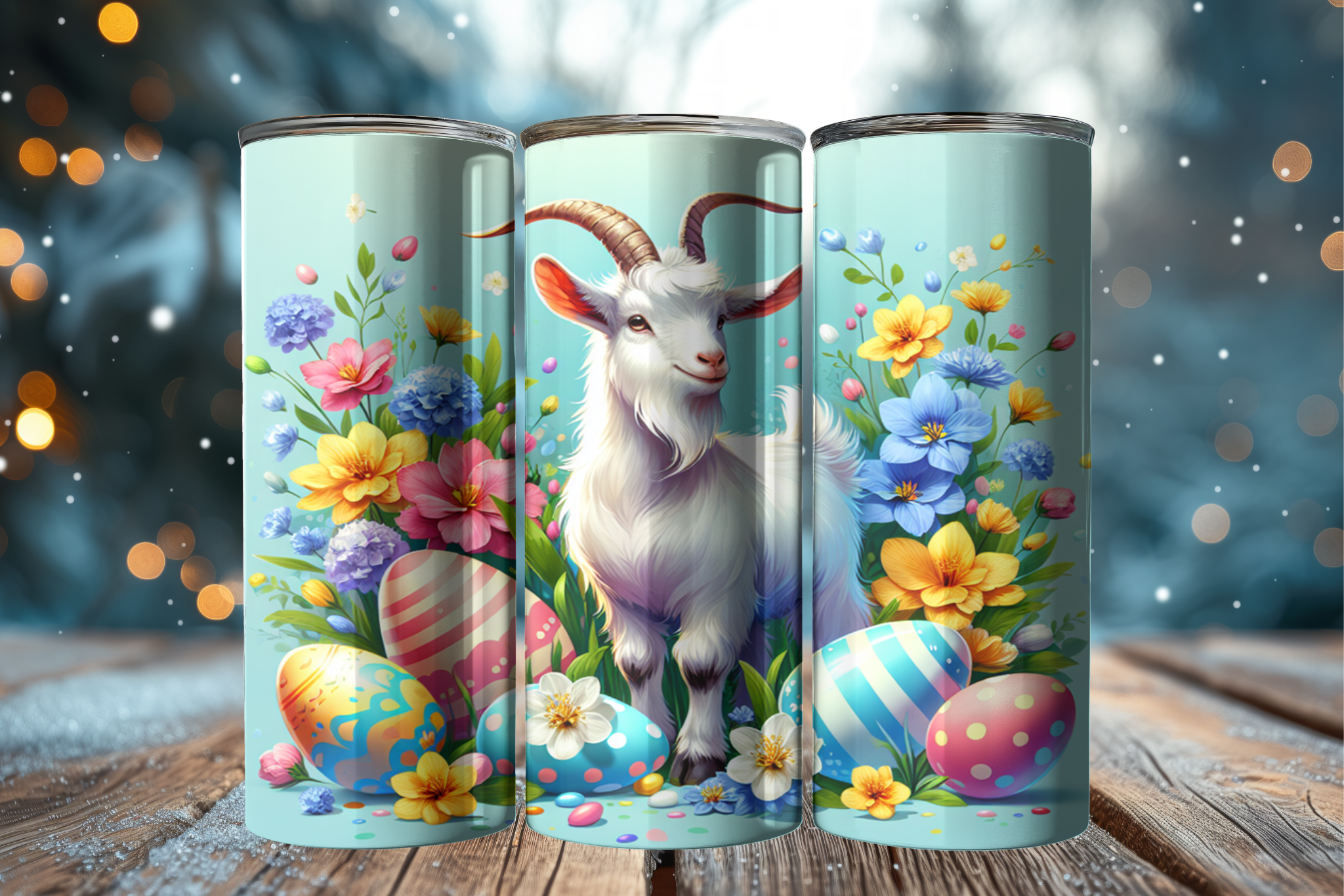 Easter Goat Tumbler