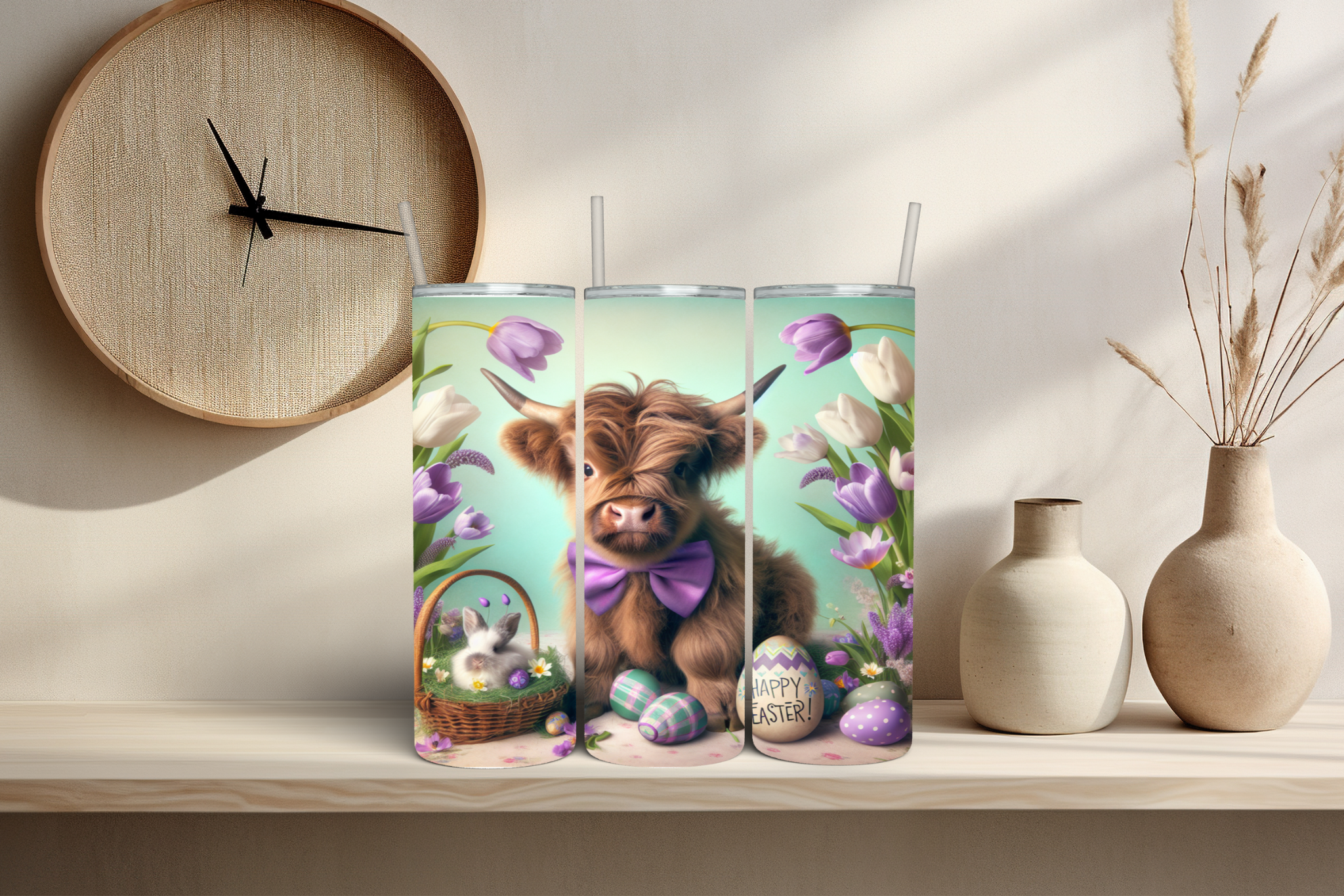 Highland Cow Easter 6 - Digital Download