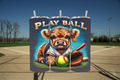 Highland Cow Softball 2 - Tumbler Digital Download