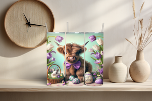 Highland Cow Easter 2 Tumbler