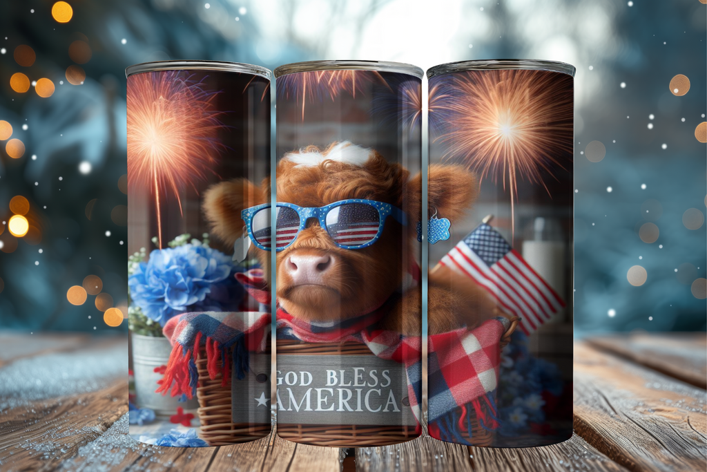 Highland Cow 10 - Tumbler Digital Download