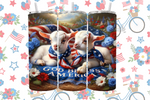 Load image into Gallery viewer, Goat Patriotic Tumbler
