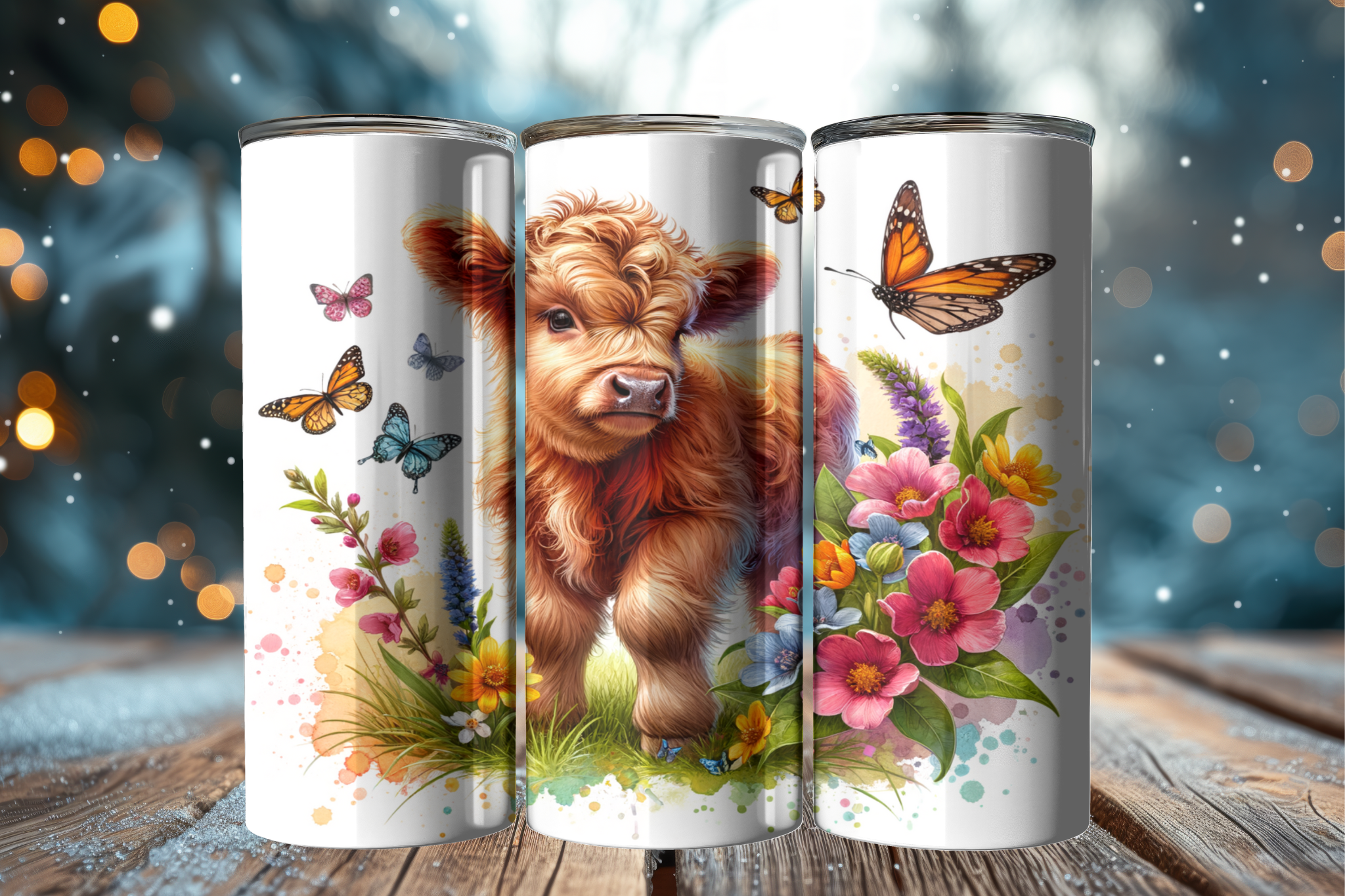 Highland Cow 5 - Tumbler Digital Download