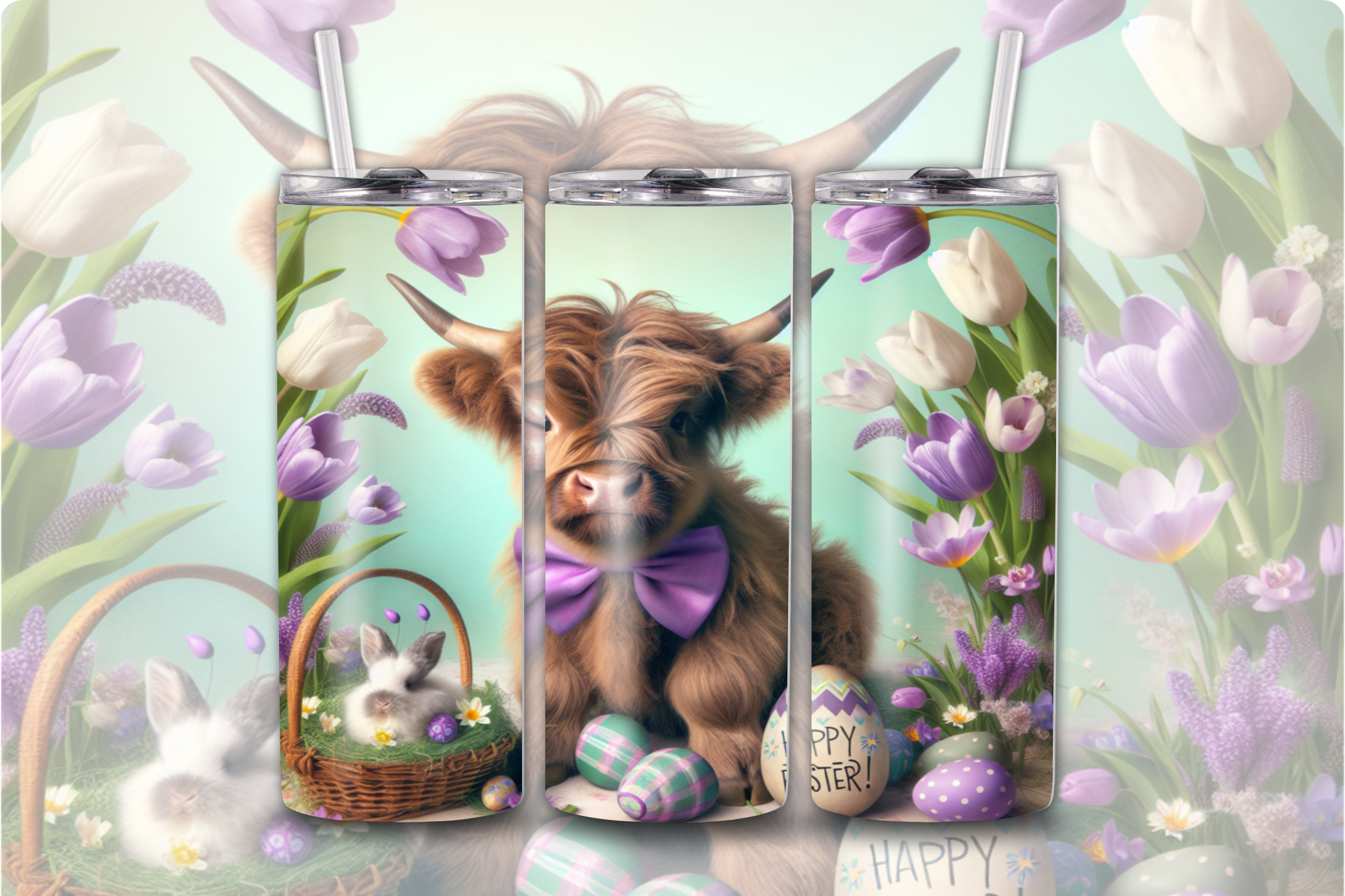 Highland Cow Easter 6 - Digital Download